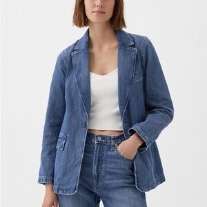GAP Classic Blue Denim Blazer
